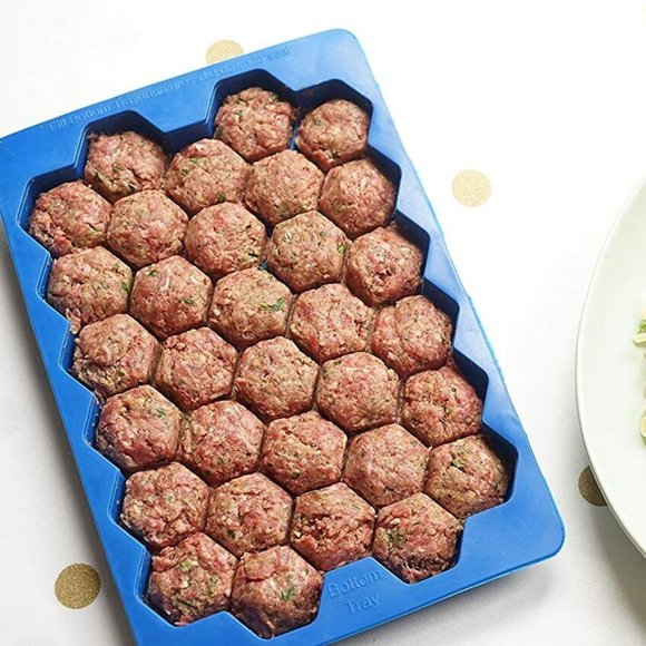 Shape + Store MM Meatball Master Blue Plastic 32 oz Blue - Picture 1 of 10